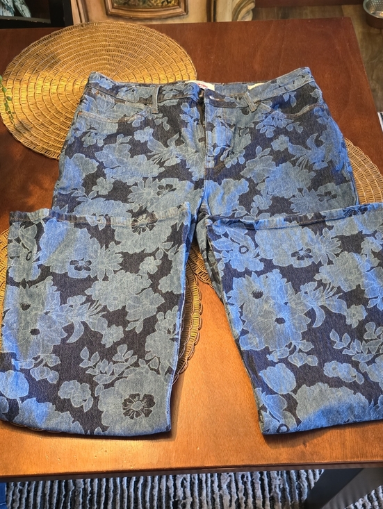 Wrangler Denim - Wrangler Blue Floral Jacquard Jeans